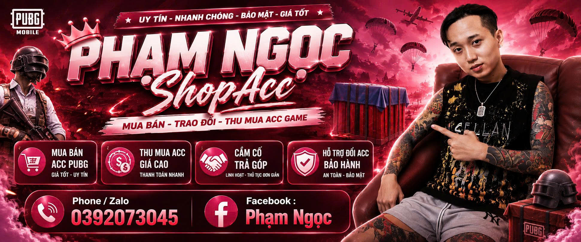 Pham Ngoc ShopAcc - mua bán, trao đổi tài khoản game